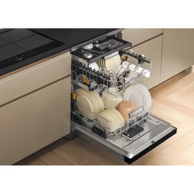Whirlpool W7F HS51 X vrijstaande vaatwasser Label B