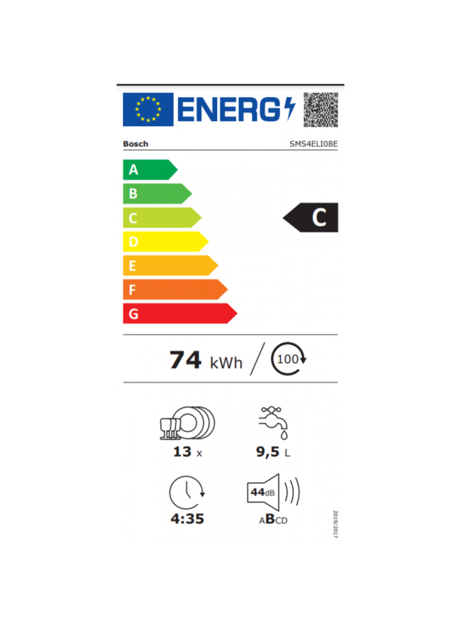 Bosch SMS4ELI08E vrijstaande vaatwasser RVS Exclusiv