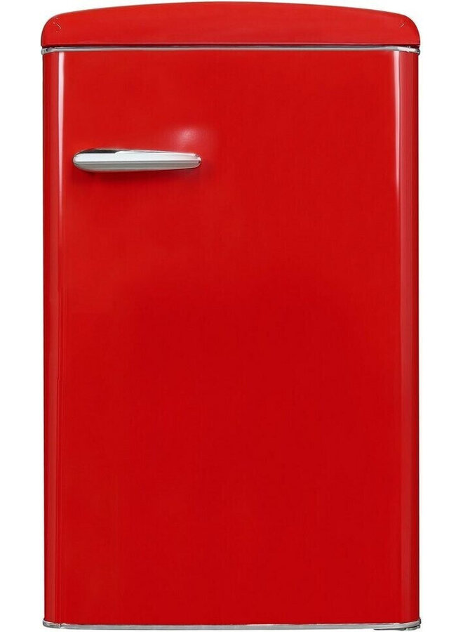 Exquisit RKS120-V-H-160F Retro tafelmodel koelkast Rood