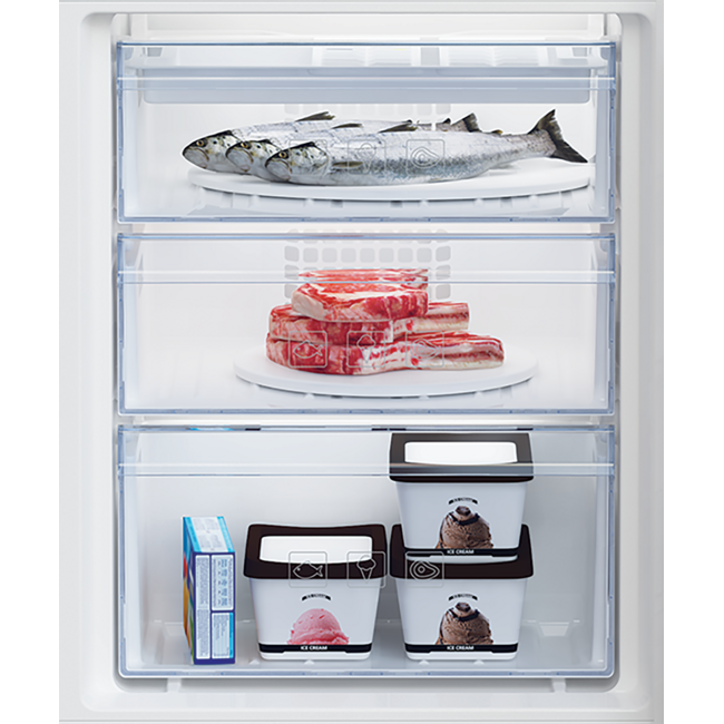 Beko BCSA285K4SN  | Inbouw koelvriescombinatie | 178 cm | Sleepdeur