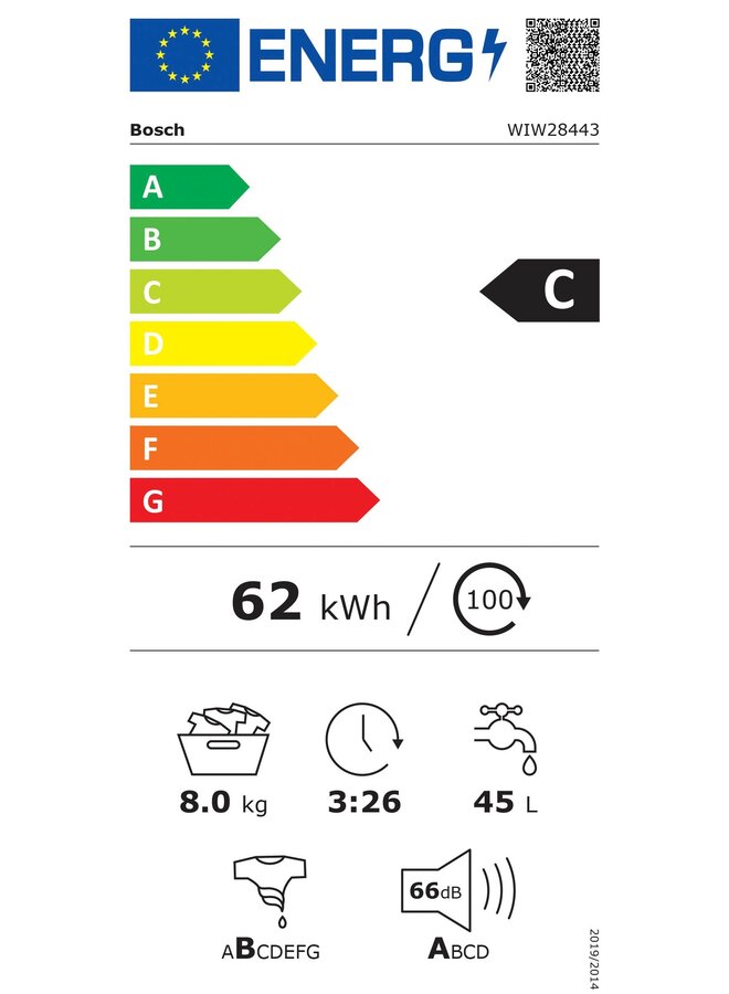 Bosch WIW28443 | Inbouw wasmachine | 8 kg