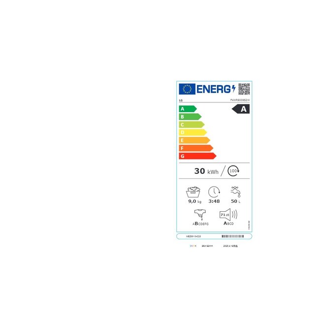 LG F4WR9009S2W wasmachine 9 kg TurboWash