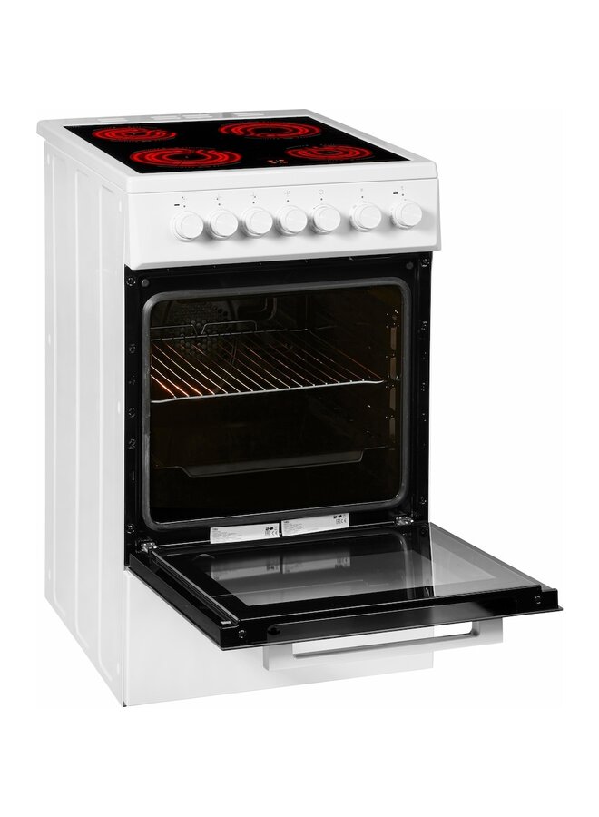 Beko FSM57100GW | Keramisch fornuis | 50 cm | SteamShine