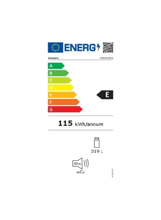 Siemens KI81REDE0 inbouw koelkast 178 cm