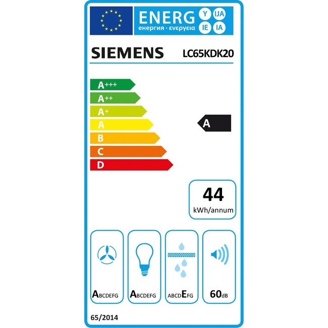 Siemens LC65KDK20 afzuigkap wit