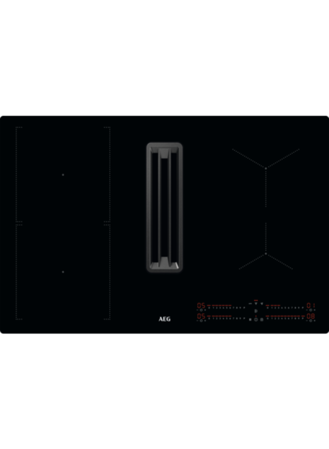 AEG CCE84543CB inductiekookplaat met afzuiging 80 cm