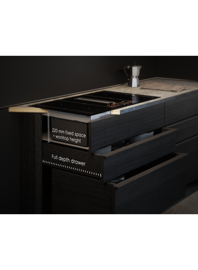 AEG CCE84543CB inductiekookplaat met afzuiging 80 cm