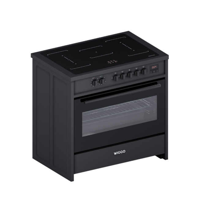 Wiggo WIO-E921A(BB) inductie fornuis 90 cm