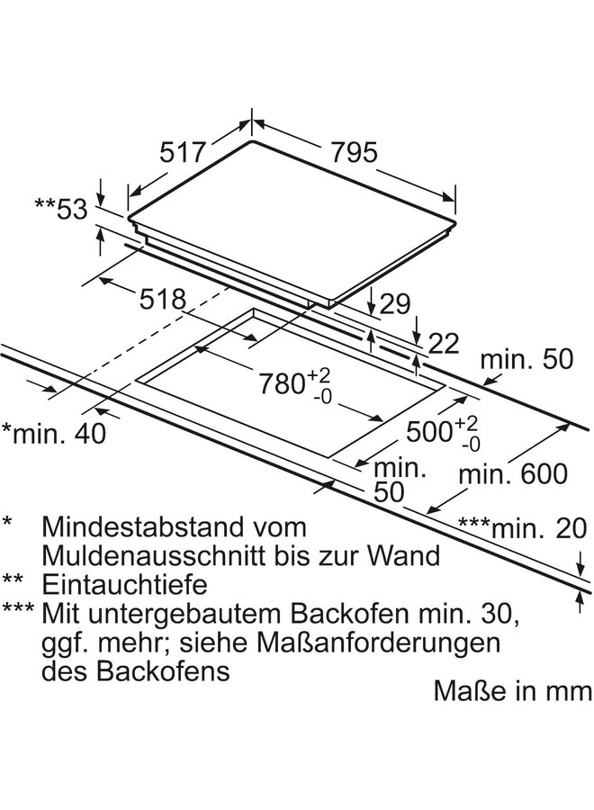 Neff T58BT20N0 inductie kookplaat Flex Twistpad 80 cm