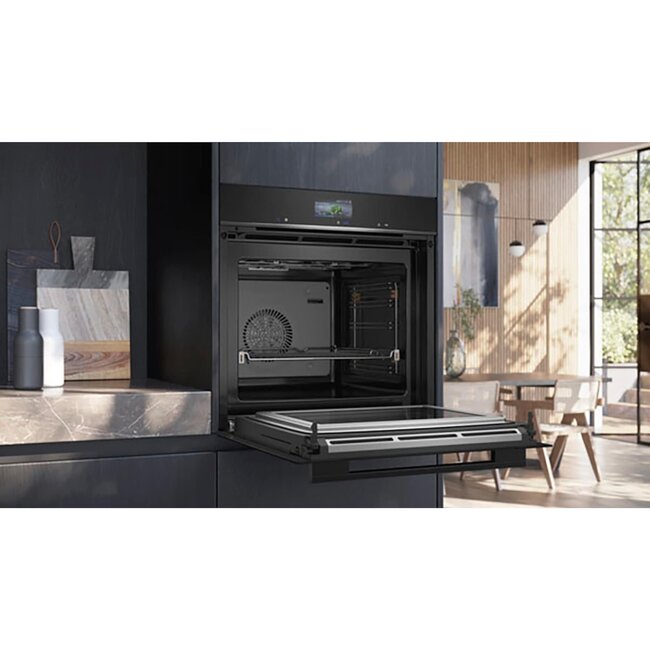 Siemens HM736GAB1 inbouw oven met Magnetron 60 cm Zwart