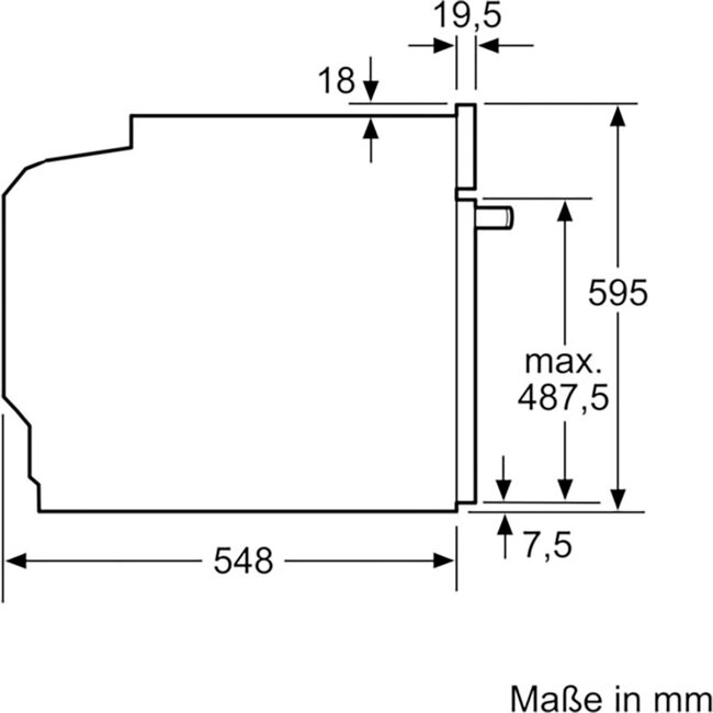 Siemens HM736GAB1 inbouw oven met Magnetron 60 cm Zwart