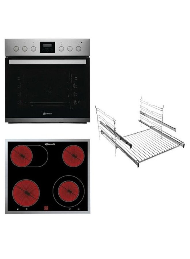 BauknechtHEKO 500 H | Inbouw oven set | inbouwfornuis  | RVS