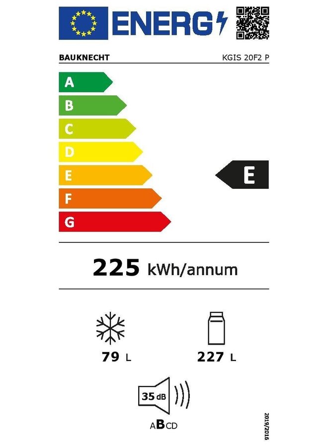 Bauknecht Bauknecht KGIS 20F2 P | Inbouw koelvriescombinatie | 194 cm | Deur op deur