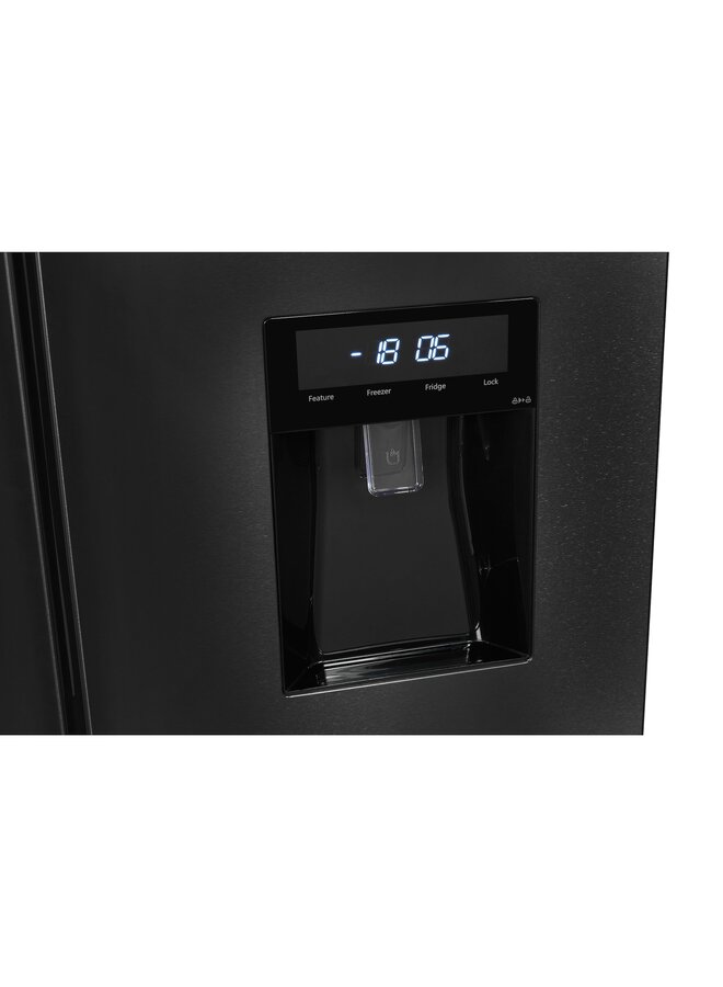 Exquisit MD430-100-WS-200E Amerikaanse koelkast 4-deurs Zwart