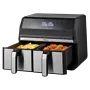 Inventum GF800HLD Airfryer - Inhoud 2x4 liter - Zwart/RVS