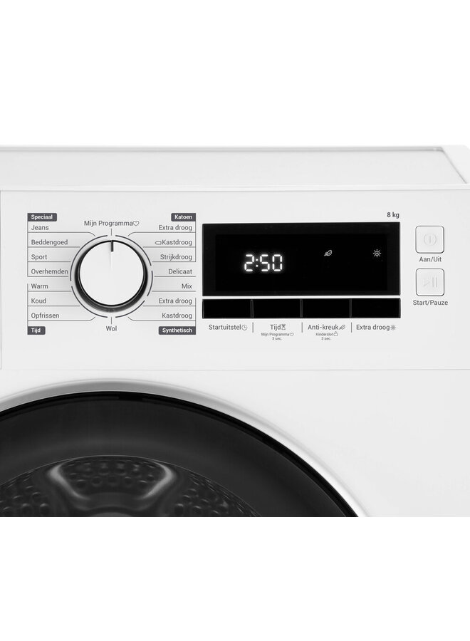 Tomado TDH8001W warmtepompdroger 8 kg A++