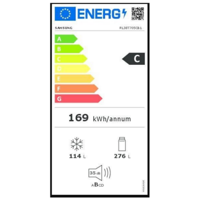 Samsung RL38T705CB1 koelvriescombinatie Zwart