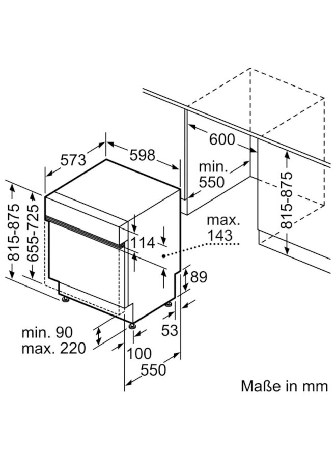 Constructa CG5IS00HTE half geintegreerde vaatwasser