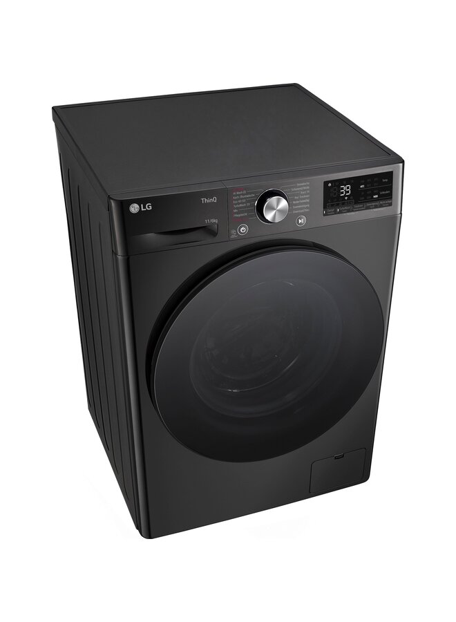 LG W4WR70E6YB | Wasdroogcombinatie | 11 kg | Zwart