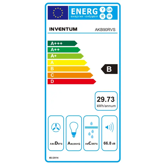 Inventum AKB90RVS blokschouw afzuigkap