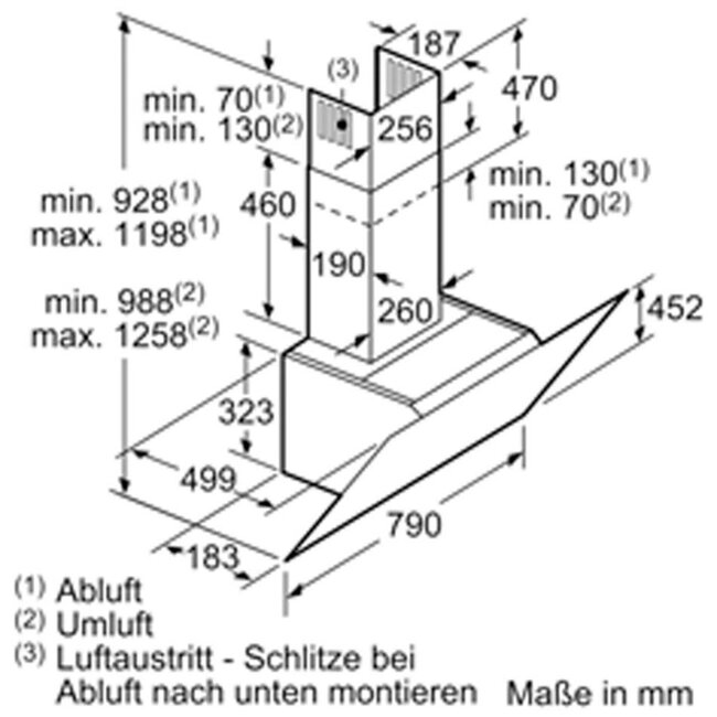 Siemens LC87KHM10 afzuigkap 80 cm