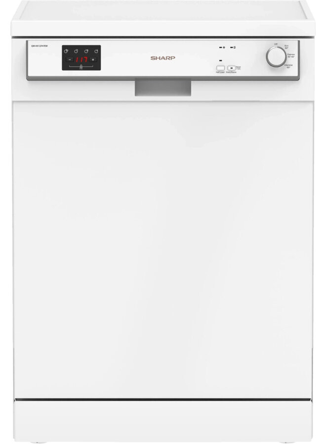 Sharp QW-HX12F47EW-EU |Vrijstaande vaatwasser | 60 cm | Wit