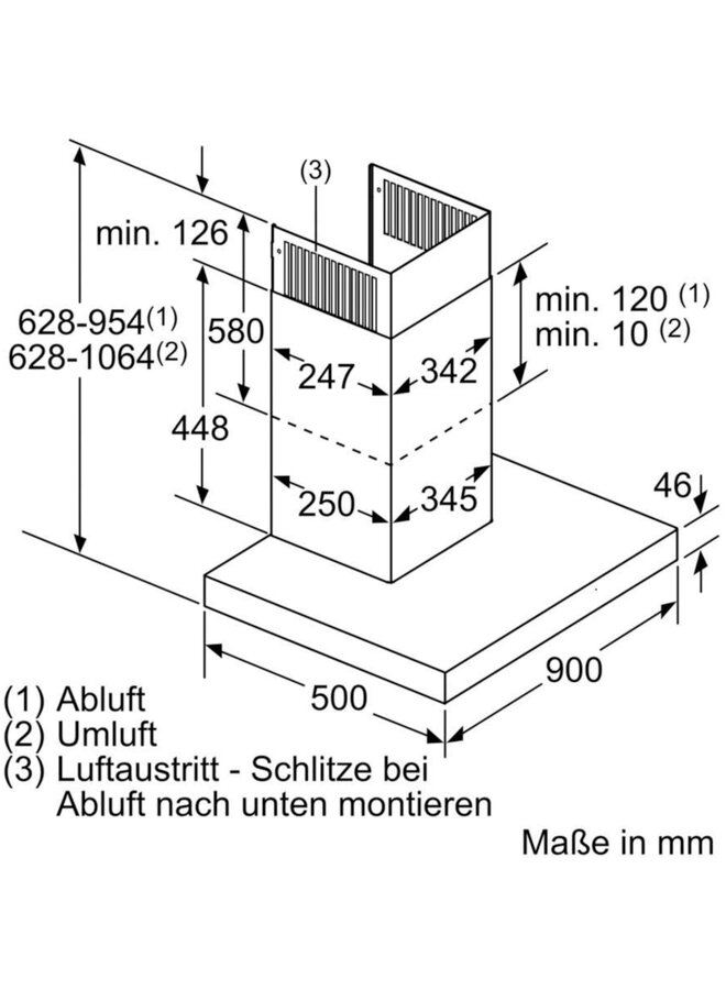Bosch DWB97CM50 afzuigkap 90 cm