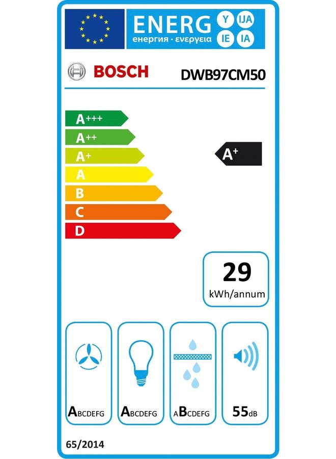 Bosch DWB97CM50 afzuigkap 90 cm