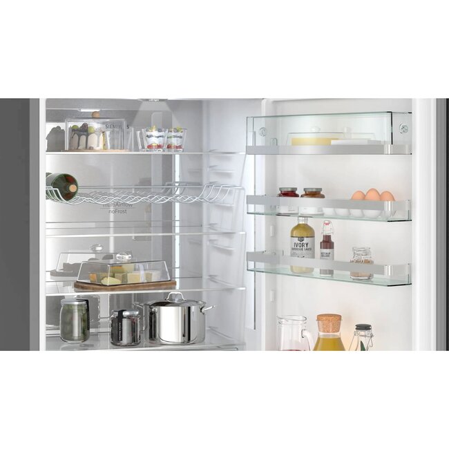 Siemens KG49NAXCF koelvriescombinatie zwart 70 cm