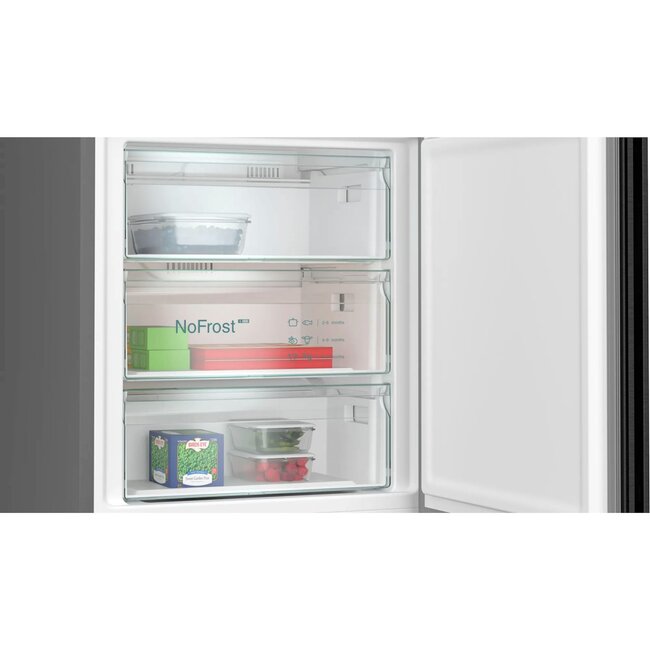 Siemens KG49NAXCF koelvriescombinatie zwart 70 cm