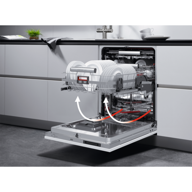 AEG FEE8380XPM | Half geintregeerde vaatwasser | ComfortLift