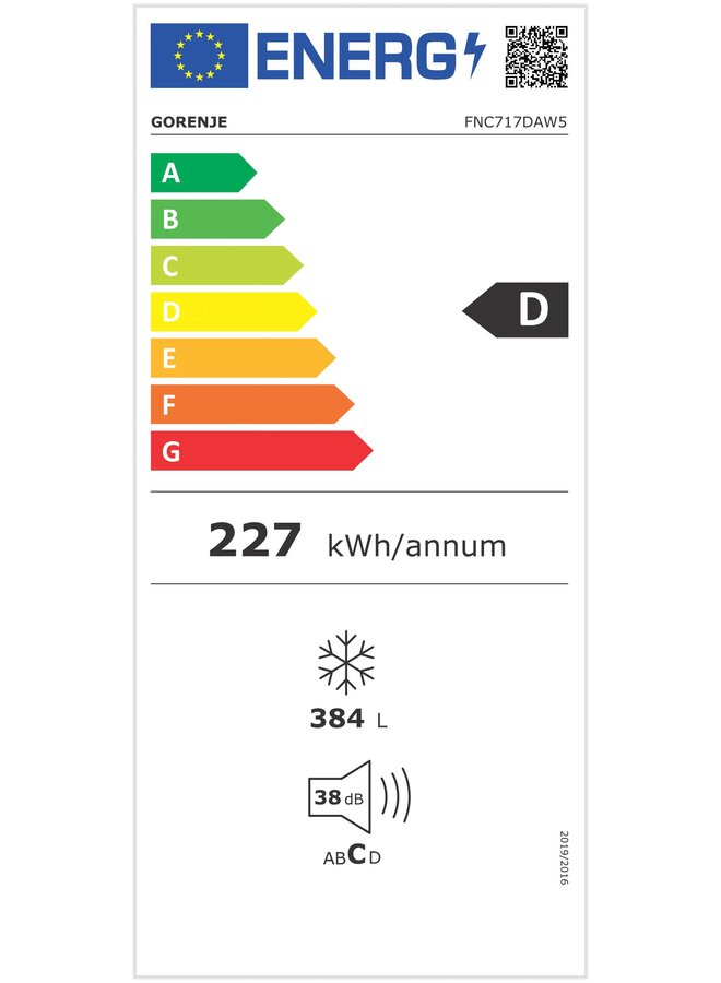 Gorenje FNC717DAW5 vrieskast 70 cm