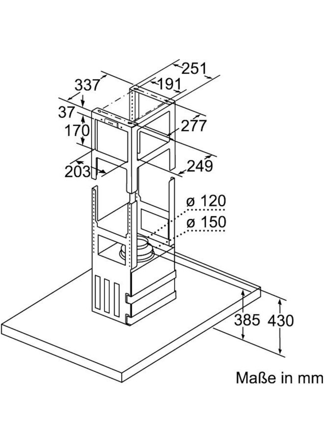 Neff I95BBE2N0 eiland afzuigkap 90 cm