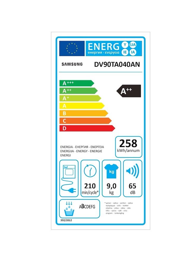 Samsung DV90TA040AN warmtepompdroger 9 kg