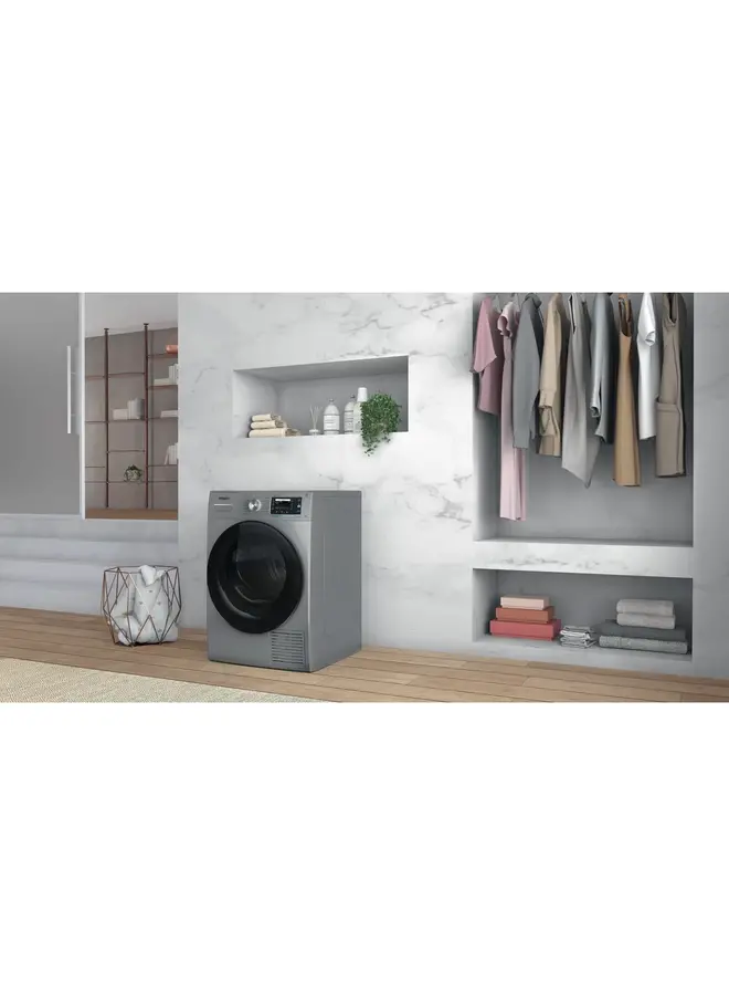 Whirlpool W7 D93SB EE warmtepompdroger 9 kg Zilver