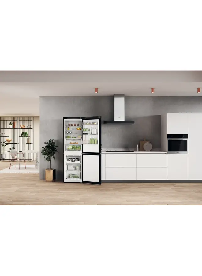 Whirlpool W7X 82O K koelvriescombinatie Zwart