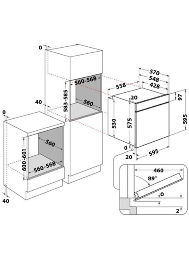 Bauknecht BAK3 KN8V IN inbouw oven RvS