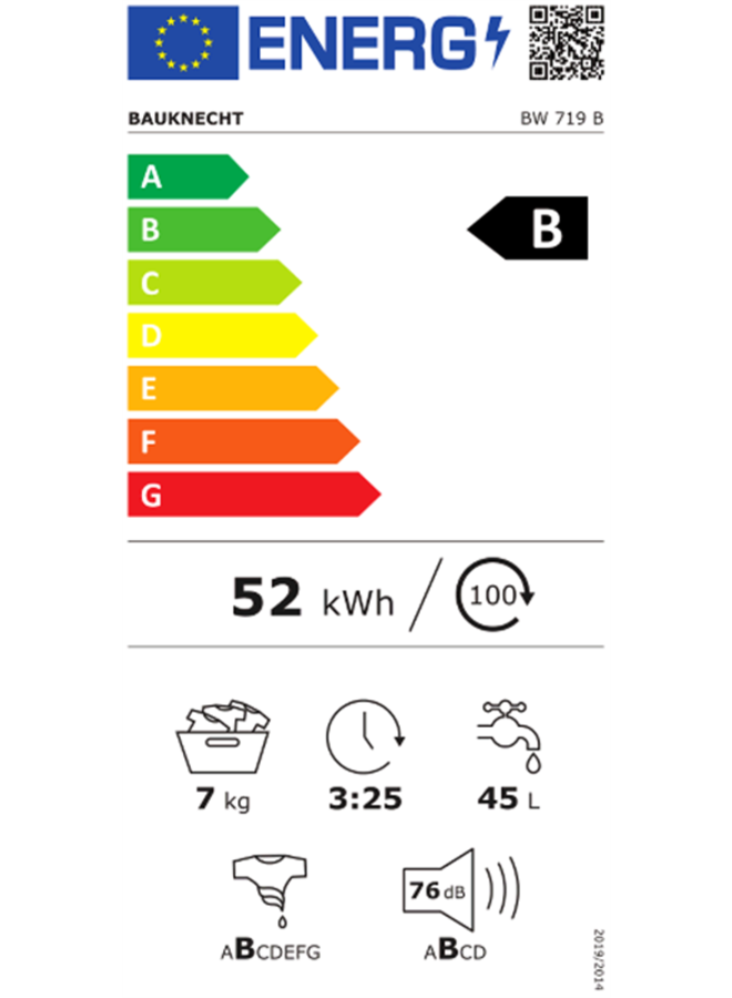 Bauknecht BW 719  B wasmachine #