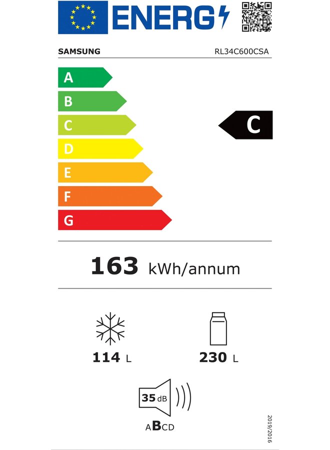 Samsung RL34C600CSA | Koelvriescombinatie | Nofrost | Energieklasse C