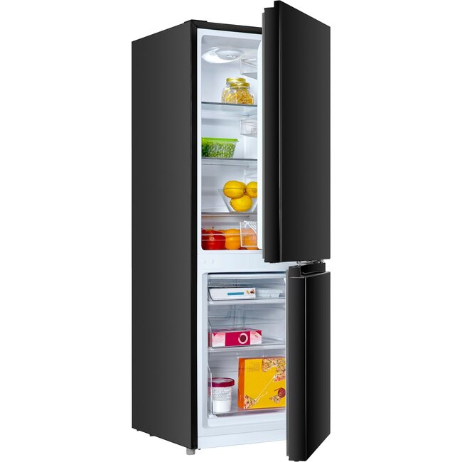 Hanseatic HKGK14349DB | Koelvriescombinatie | 143 cm | Zwart