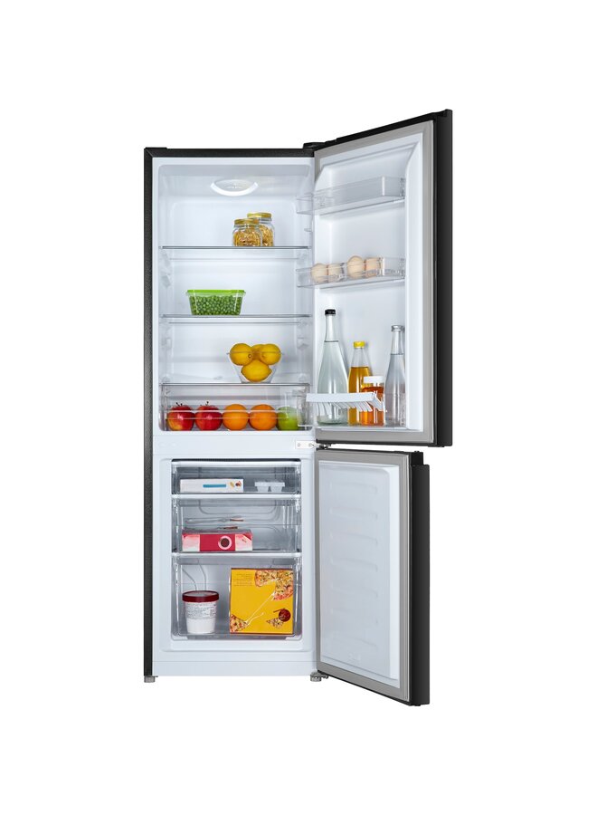 Hanseatic HKGK14349DB | Koelvriescombinatie | 143 cm | Zwart