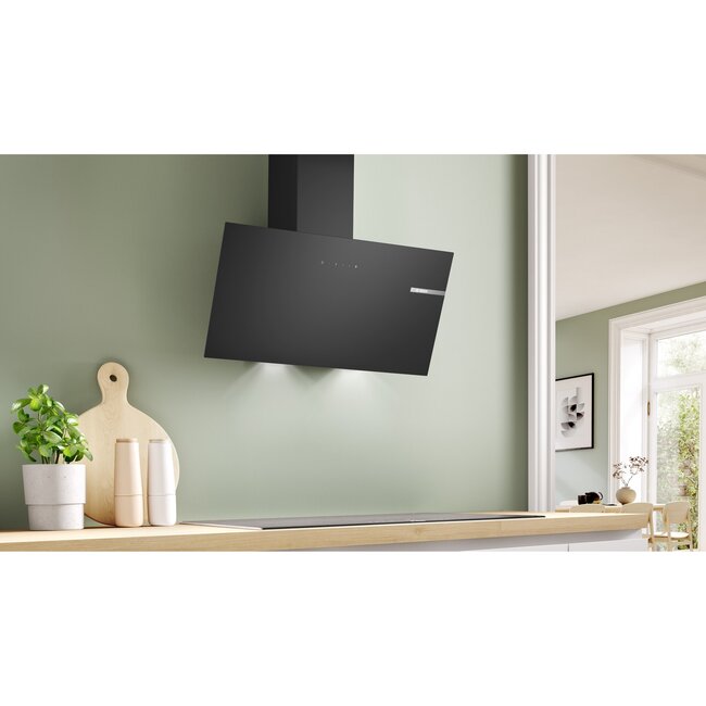 Bosch DWK85DK60 afzuigkap 80 cm  | zwart | schuin