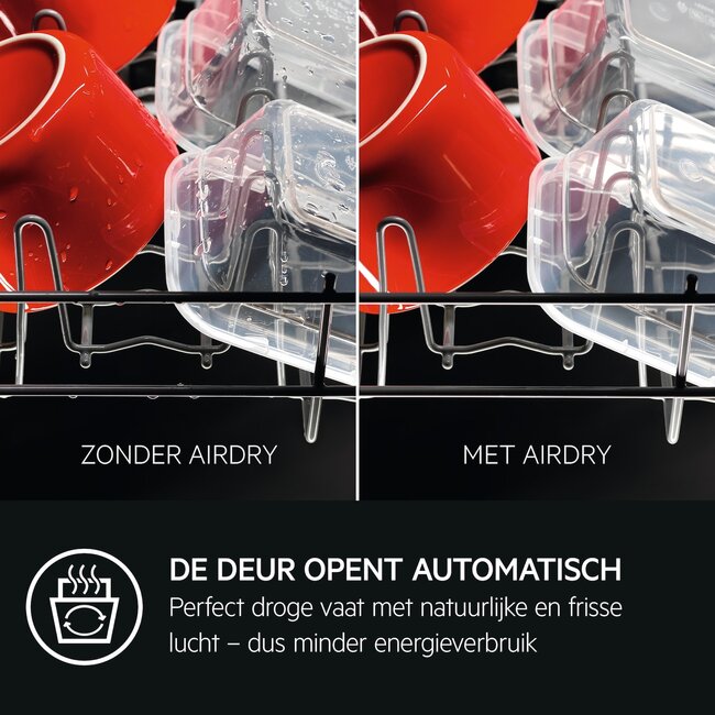 AEG GS649EXFS vrijstaande vaatwasser Airdry