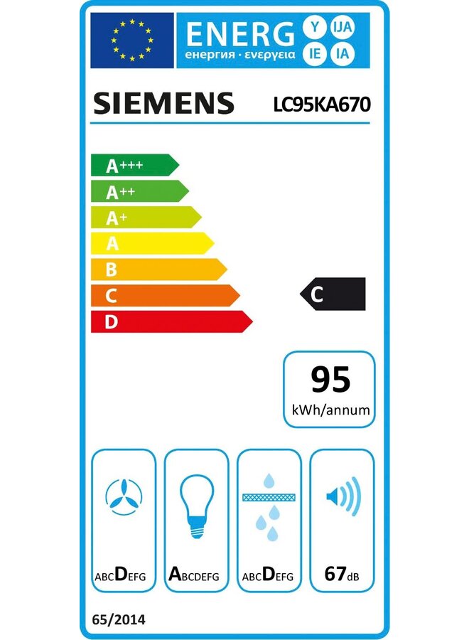 Siemens LC95KA670 | Afzuigkap | 90 cm | Zwart