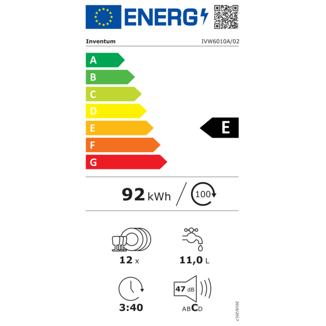 Inventum IVW6010A | Inbouw vaatwasser | 60 cm