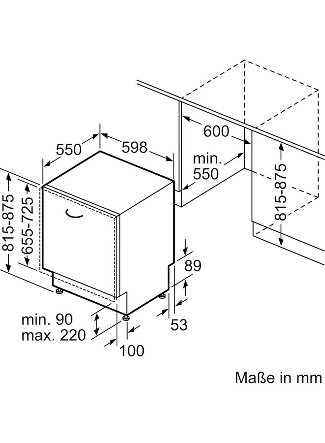 Bosch SMV6YAX04E inbouw vaatwasser | Label A