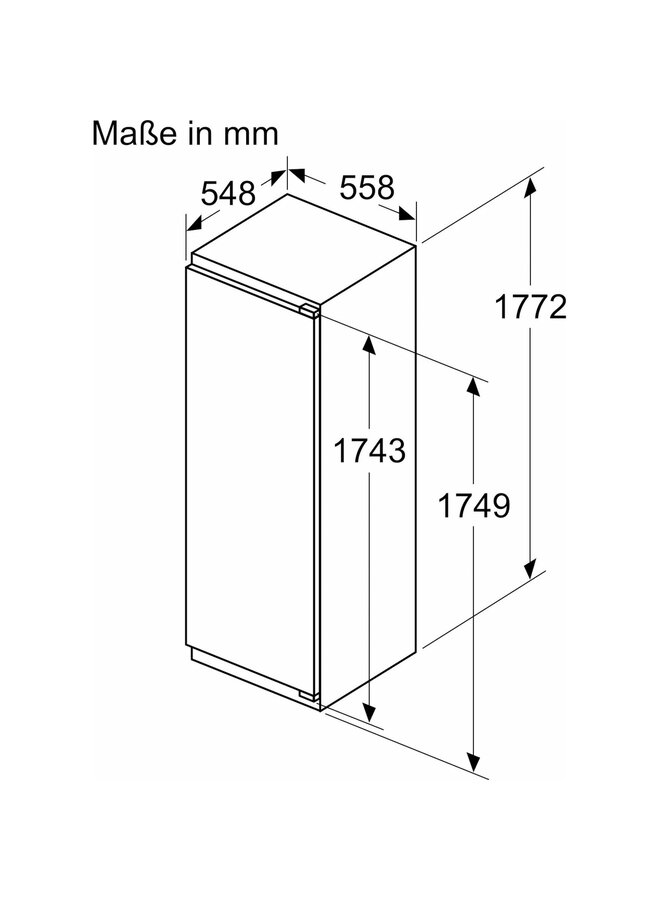 Neff KI1812FE0 inbouw koelkast 178 cm