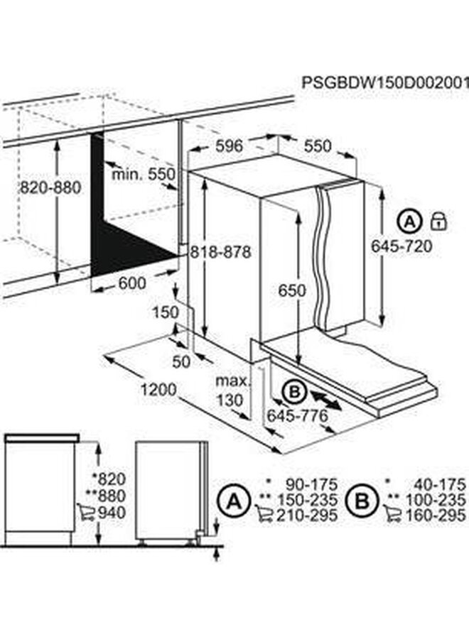 Zanussi ZDLN6531 inbouw vaatwasser OrbitClean