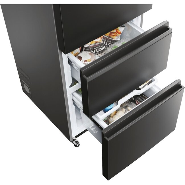 Haier HTW5620DNPT koelvriescombinatie Zwart