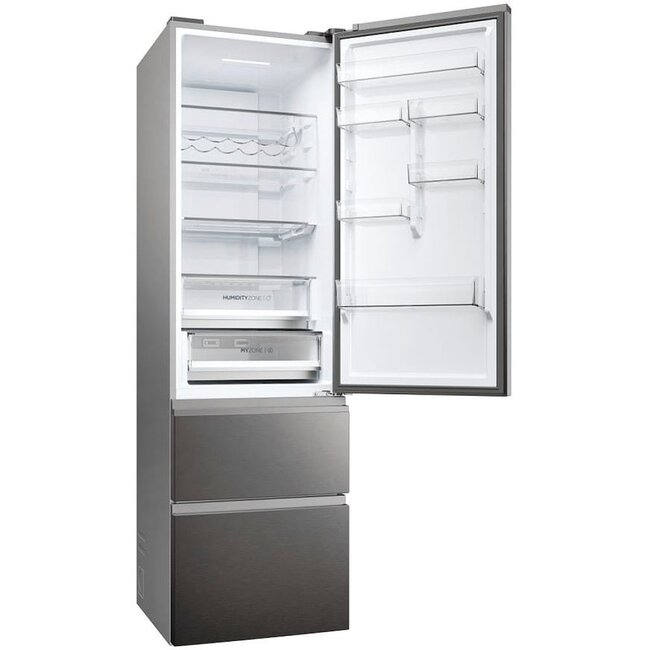 Haier HTW5620CNMP koelvriescombinatie Dark Inox